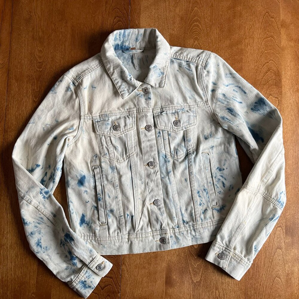 Free People dyed denim jacket S - Picture 1 of 11